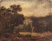 Samuel Palmer Sketch from Nature in Syon park Sweden oil painting artist